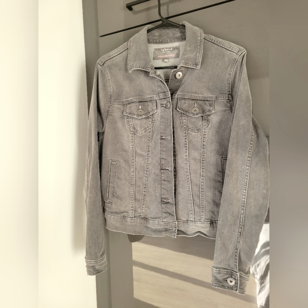 Torrid Gray Jean Jacket